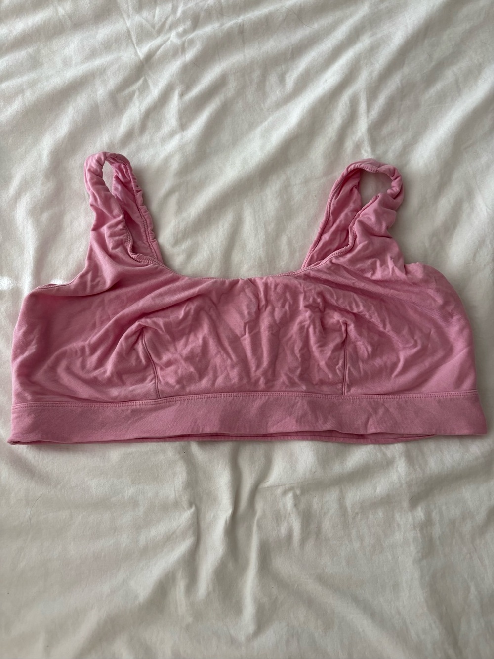 Parade Pink Cotton Bralette